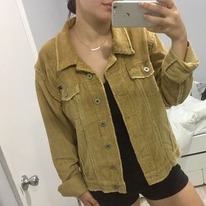 Vintage corduroy camel velvety denim style jacket
